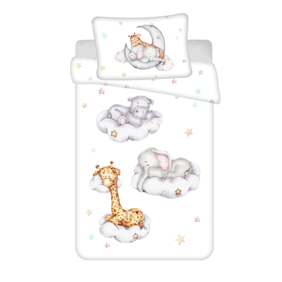 Dječja posteljina Životinje za spavanje 100 x 135 cm + 40 x 60 cm