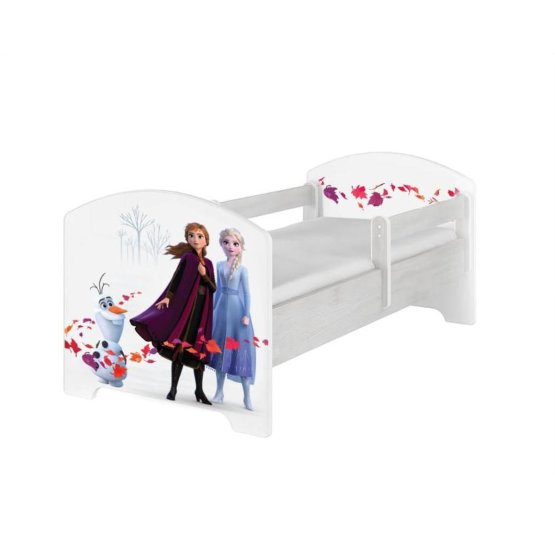Dječji krevet s ogradicom- Ledeno kraljevstvo 2 - dekor norveški bor