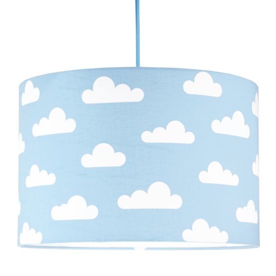 Tekstilna viseća svjetiljka Oblaci - plava
