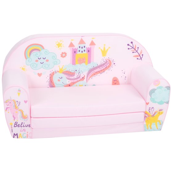 Dječji kauč Magic Unicorn - roza