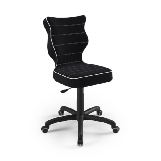 Ergonomska radna stolica prilagođena visini od 146-176,5 cm - crna