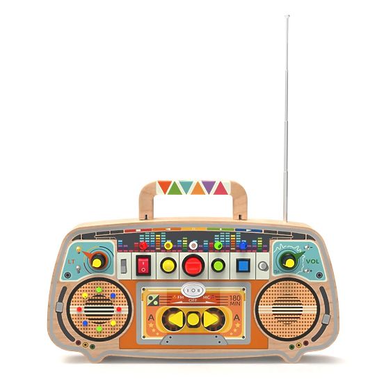 2Kids Toys Drvena FM radio ploča za aktivnosti