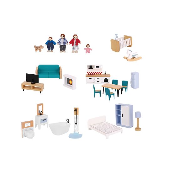 2kids Toys Kućica za lutke s priborom