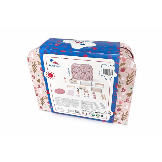 2Kids Toys Kućica za lutke u kovčegu Kuhinja