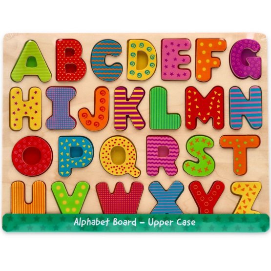 Drvena abeceda slagalice - velika slova