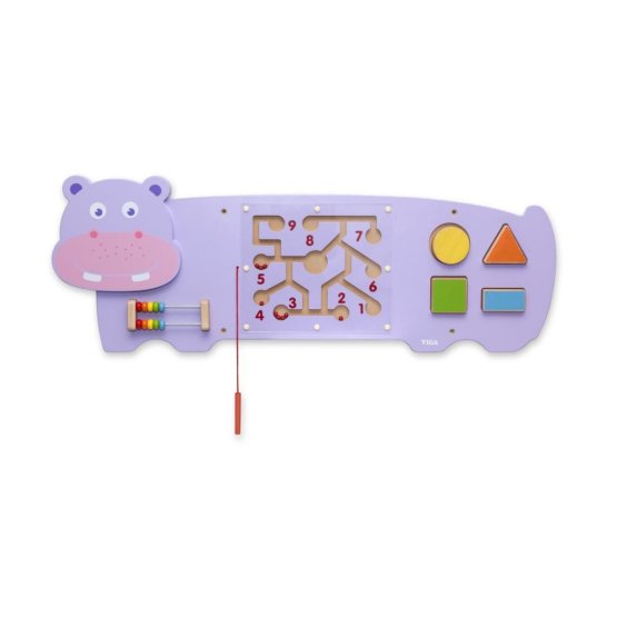 Edukativna igračka na zidu - Hippopotamus