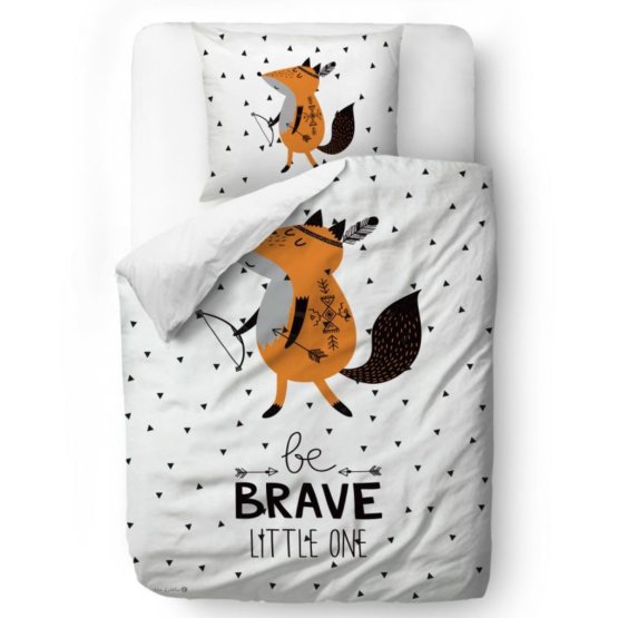 Gosp. Little Fox posteljina Hrabra lisica - pokrivač: 135 x 200 cm jastuk: 60 x 50 cm