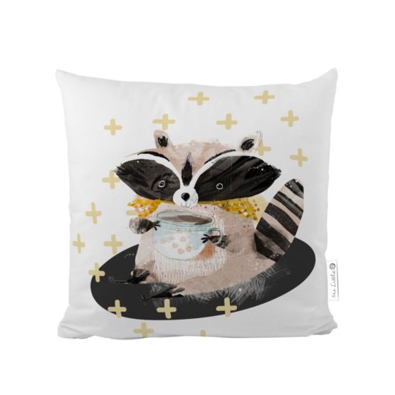 Gosp. Šumska škola Little Fox Pillow - Raccoon