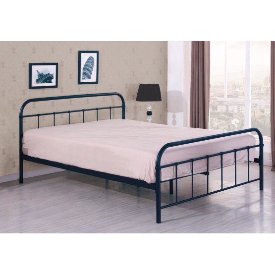 Metalni krevet LINDA 120x200 cm - crni