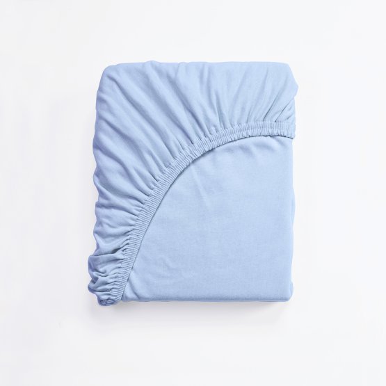 Pamučna posteljina 180x80 cm - svijetlo plava