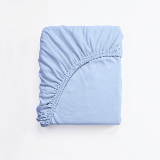 Pamučna posteljina 160x70 cm - svijetlo plava