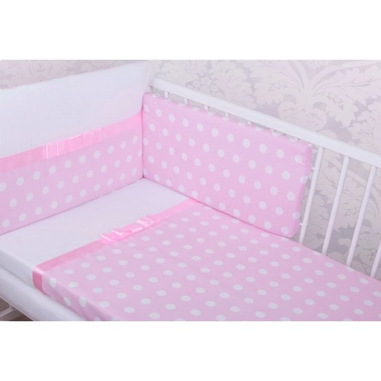 Grace posteljina s vrpcom 120x90 cm - ružičasta