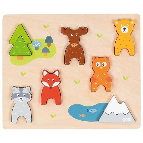 3D puzzle šumske životinje