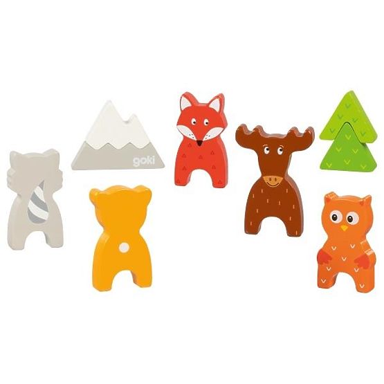 3D puzzle šumske životinje