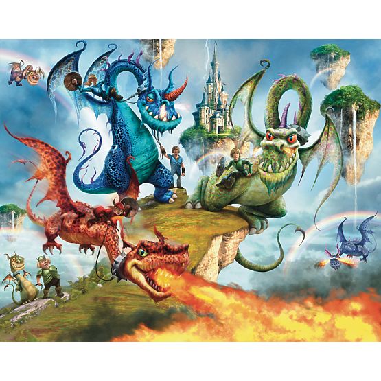 3D tapeta Knights Dragon
