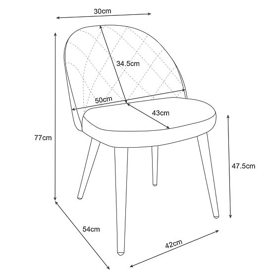 4x Baršunaste tapecirane stolice SJ.077 Bočica Zelena