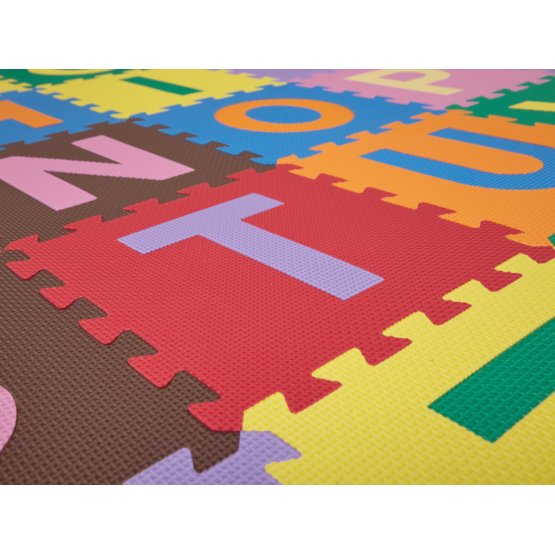 Dětský koberec puzzle abeceda