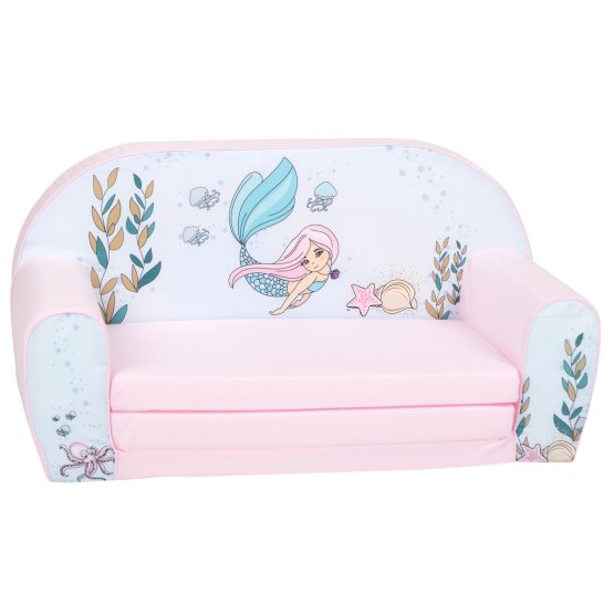 Dječja sofa Sirena - ružičasto-bijela
