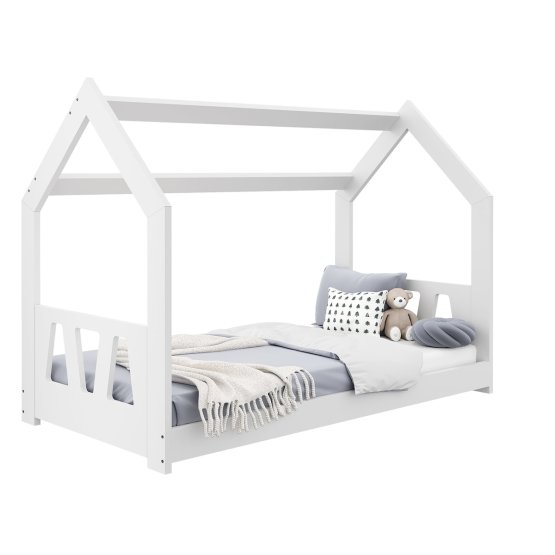 Krevet u obliku kuće Ina 160 x 80 cm - bijeli