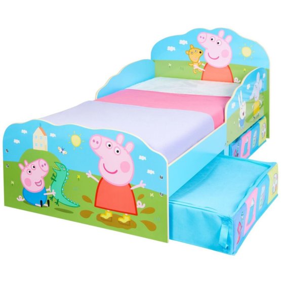 Dječji krevet Peppa Pig s kutijama za odlaganje