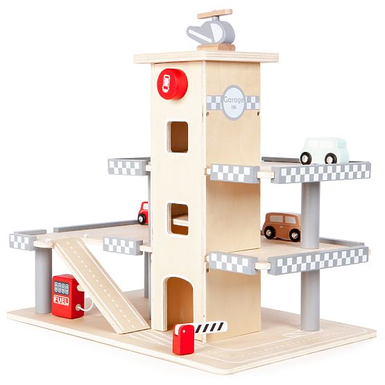 Alexova garaža na tri kata s liftom, automobilima i helikopterom