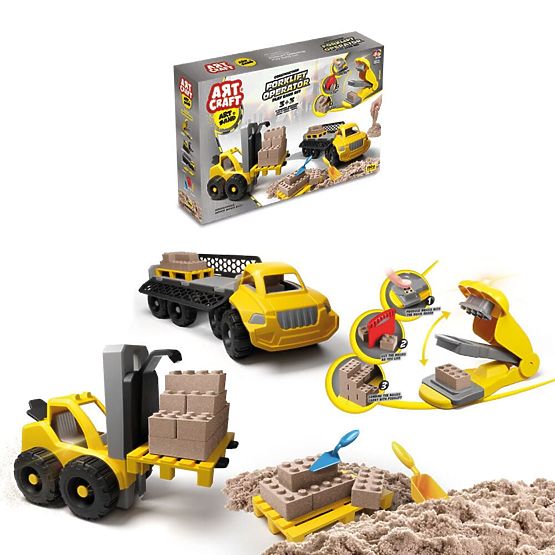 ART CRAFT Set kinetičkog pijeska - Stvaraj, gradi, rastavljaj