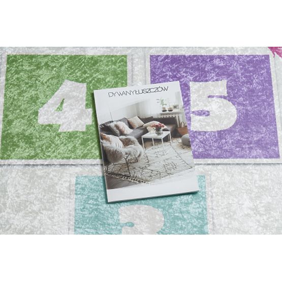 BAMBINO 1075 prostirka za pranje, skakanje, brojevi za djecu protiv klizanja - zelena