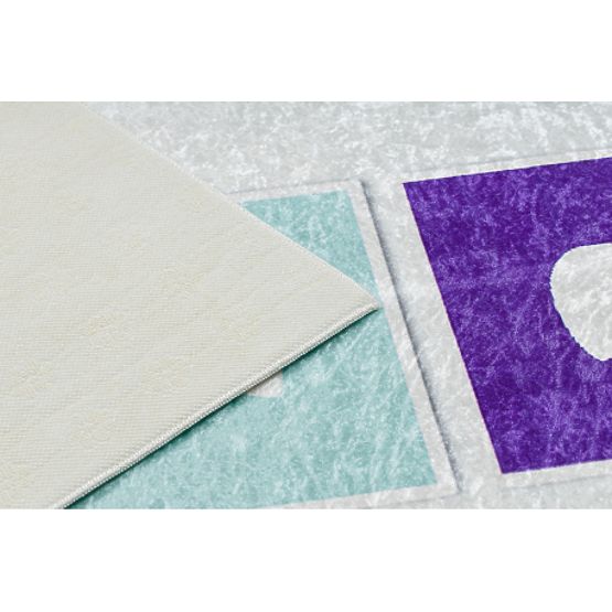 BAMBINO 1075 prostirka za pranje, skakanje, brojevi za djecu protiv klizanja - zelena