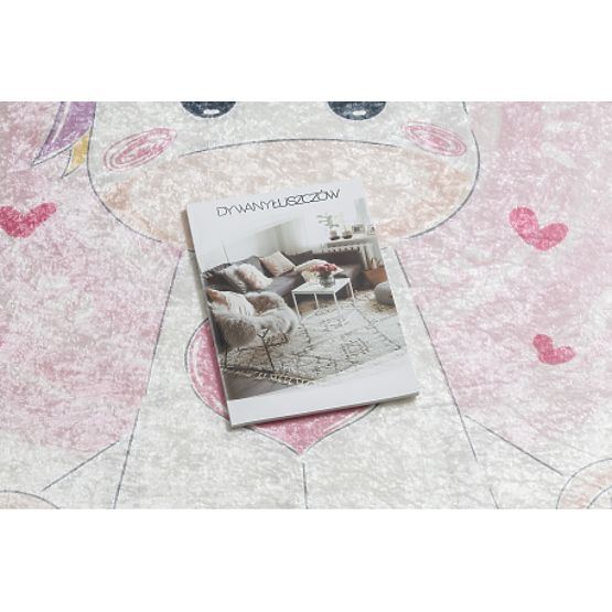 BAMBINO 1128 dječji tepih Jednorog s protukliznom podlogom - krem