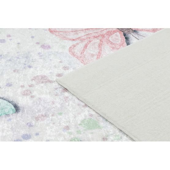 BAMBINO 1610 dječji tepih za pranje Leptiri protuklizni - krem