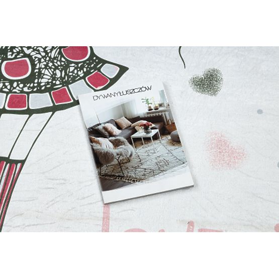 BAMBINO 2644 dječji tepih za pranje Djevojčica, jednorog protuklizni - bijela / ružičasta