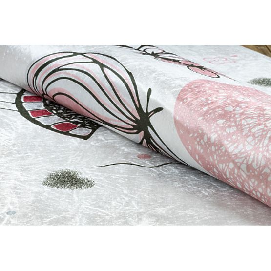 BAMBINO 2644 dječji tepih za pranje Djevojčica, jednorog protuklizni - bijela / ružičasta