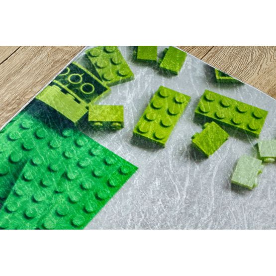 BAMBINO 38480 dječji tepih za pranje Protuklizna građevna igračka - siva / žuta