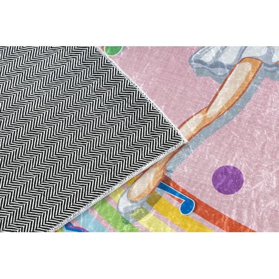 BAMBINO 41870 dječja prostirka za pranje Balerina, duga protiv klizanja - ružičasta