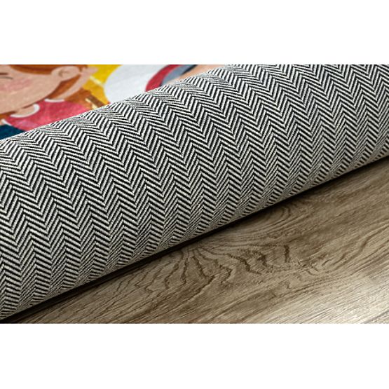 BAMBINO 42810 tepih za pranje Raketa, planeti za djecu protuklizni - plavi / smeđi