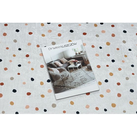 BAMBINO 47890 dječja prostirka za pranje Točkice protuklizna - bijela / smeđa