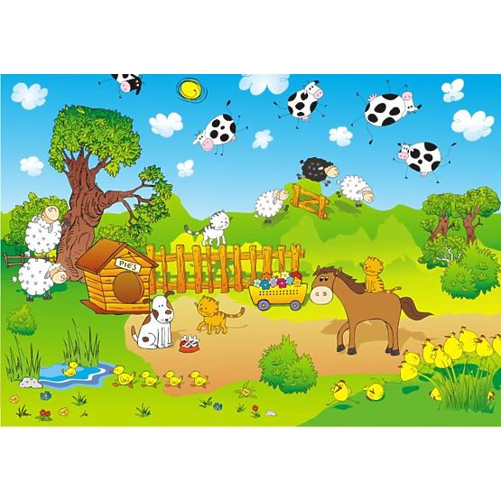 BAZAR Fototapeta Farma v rozměru 6,12m2