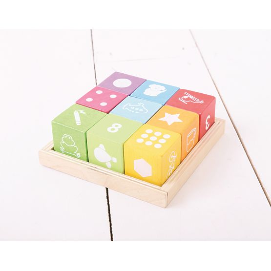 Bigjigs Baby Drvene kocke sa slikama
