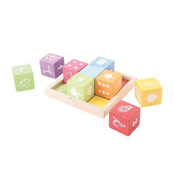 Bigjigs Baby Drvene kocke sa slikama