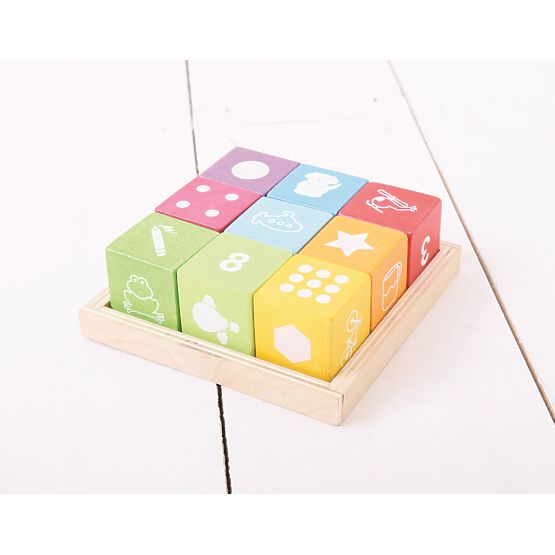 Bigjigs Baby Drvene kocke sa slikama