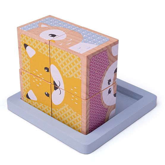 Bigjigs Baby Drvene kocke Woodland