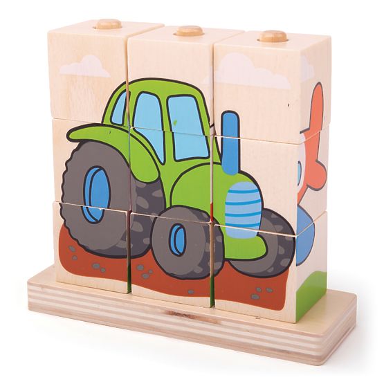 Bigjigs Baby Snap-on blokira prijevozna sredstva