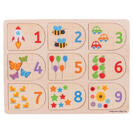 Bigjigs puzzle - brojanje i oblici