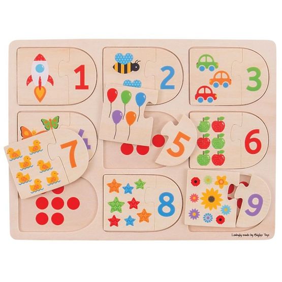 Bigjigs puzzle - brojanje i oblici