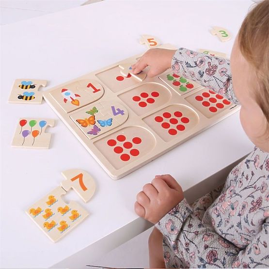 Bigjigs puzzle - brojanje i oblici