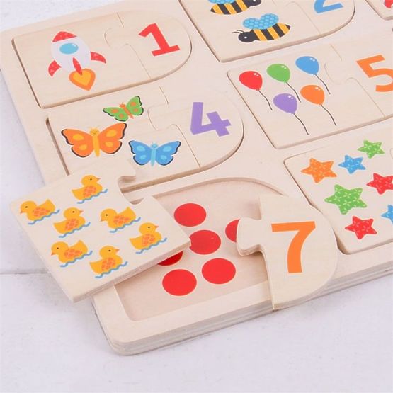 Bigjigs puzzle - brojanje i oblici