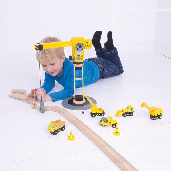 Bigjigs Rail Crane i građevinski strojevi