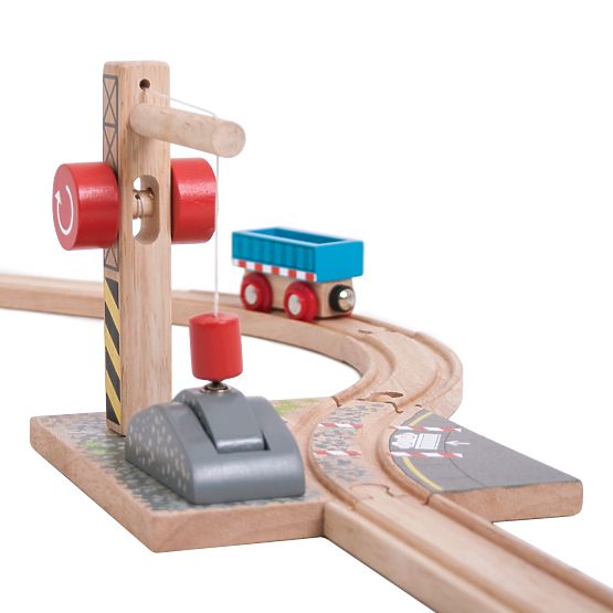 Bigjigs Rail Crane sa šljunkom