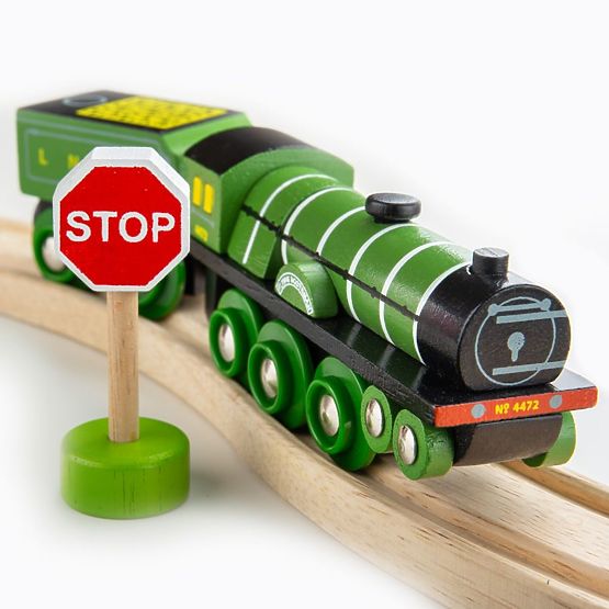 Bigjigs Rail Drvena replika lokomotive Flying Scotsman