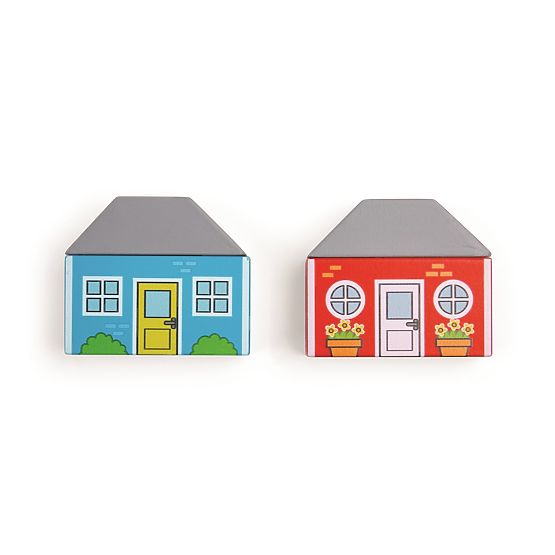 Bigjigs Rail Drvena željeznička pruga sa seoskom cestom 80 dijelova